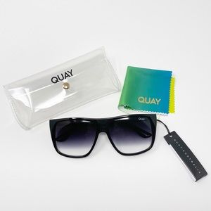 Quay Australia Incognito Black Fade Sunglasses New